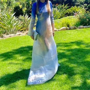 Zimmermann Tama Long-Sleeve Silk Gown